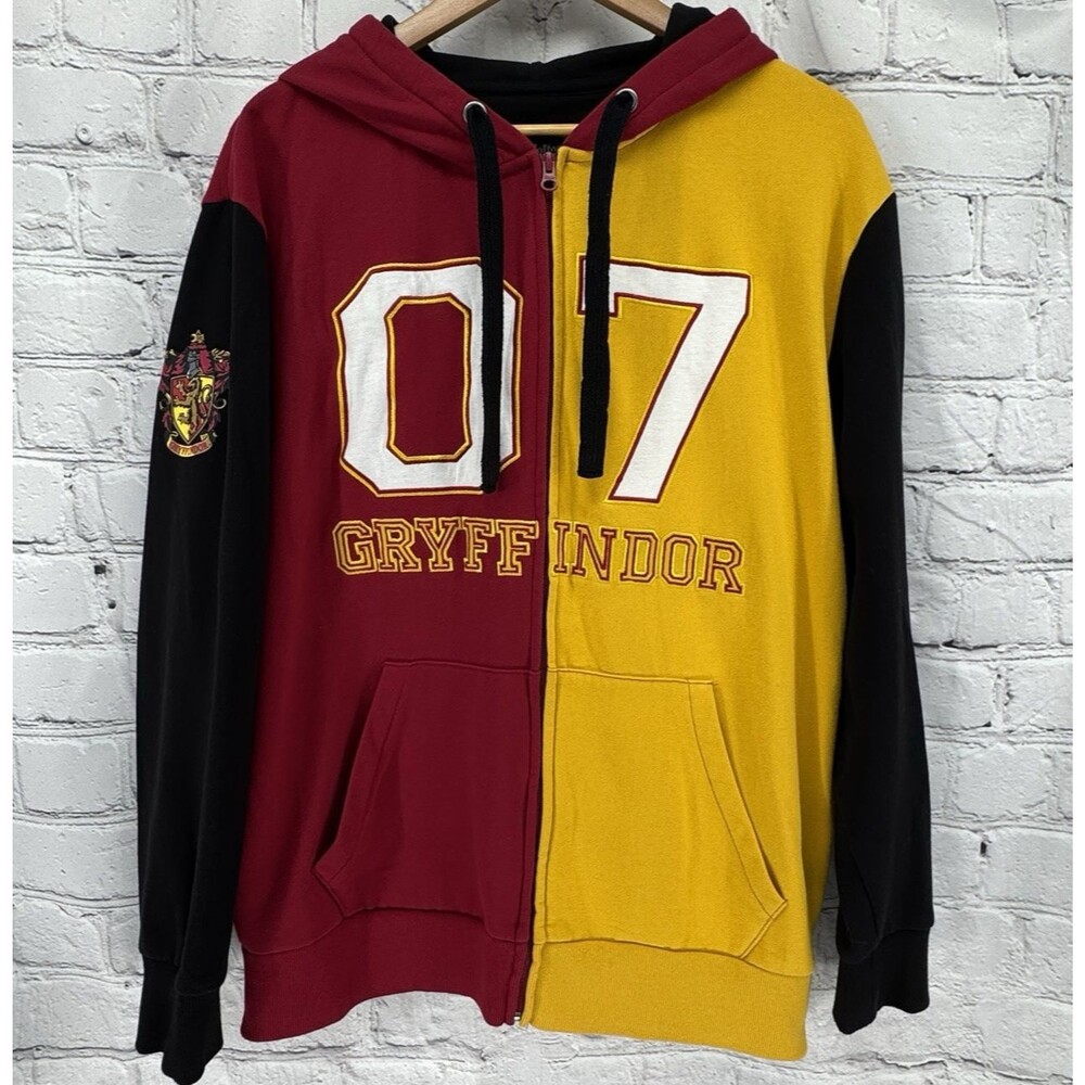 Wizarding World Harry Potter Universal Studios Gryffindor 07 Full Zip Hoodie L